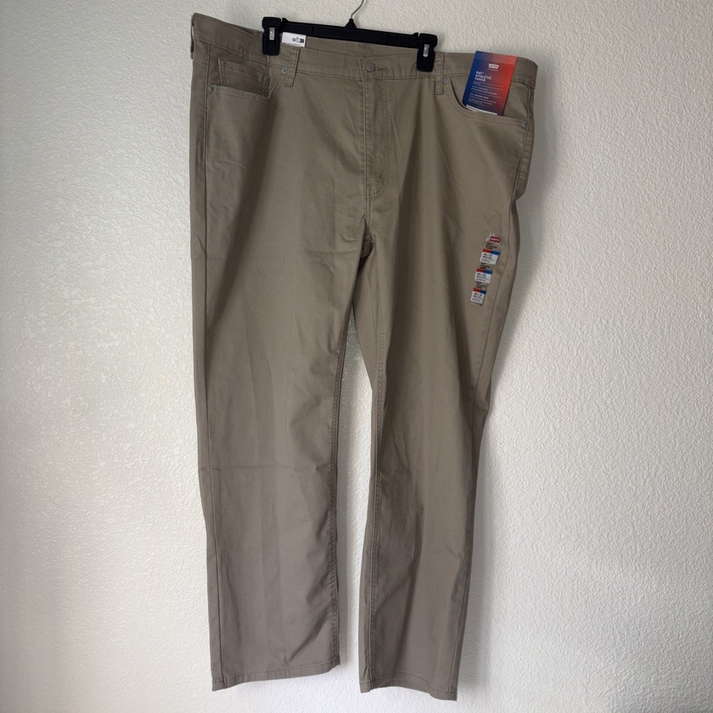 Levi's 541 Jeans Khaki‎ Men's Size 48x32(30) Athletic Taper Stretch Twill Tech